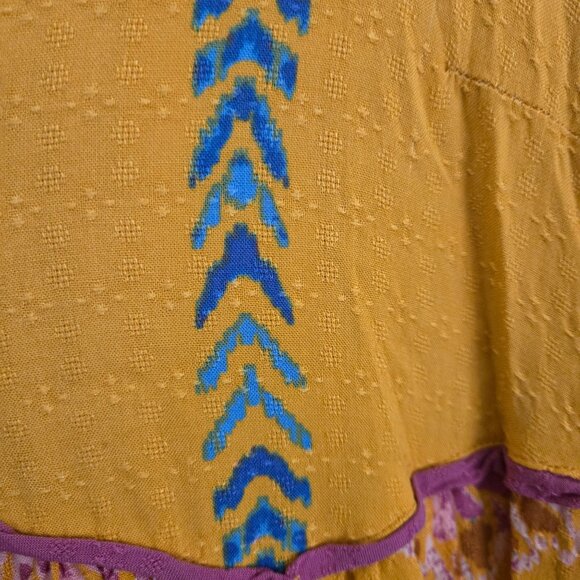 Free People Foley Dress Daylight Combo Dress And Under Dress Bohemian Size M - Picture 12 of 15